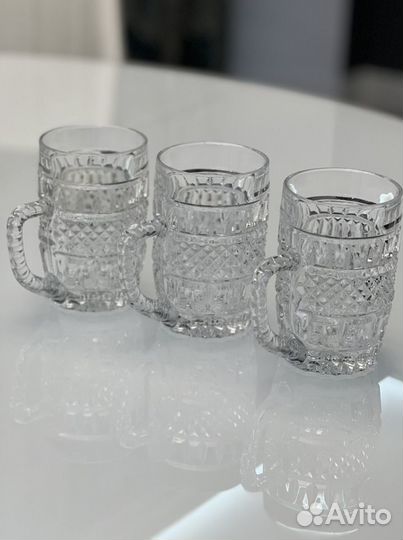 Пивная кружка. Хрусталь. Чехия. 3 шт. 0,33л