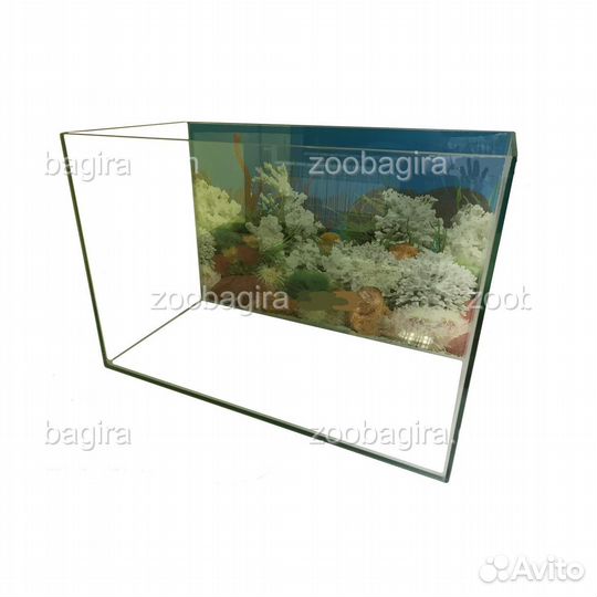 Аквариум Прямоугольный с фоном