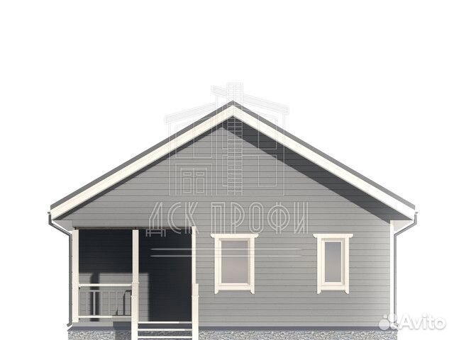 Каркасный дом под ключ 56м2 8*8