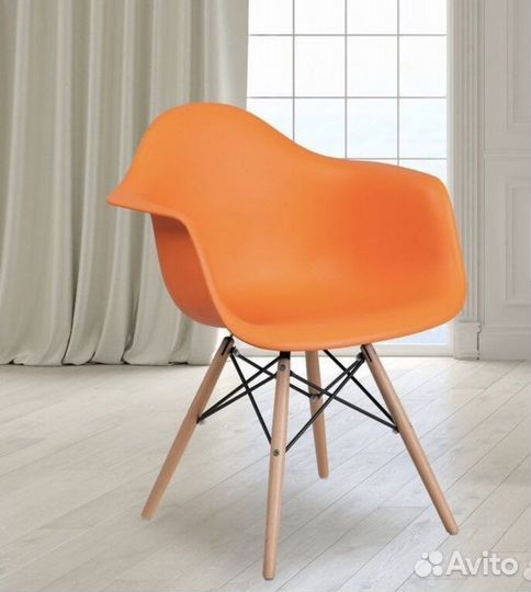 Кресло eames daw оранжевое