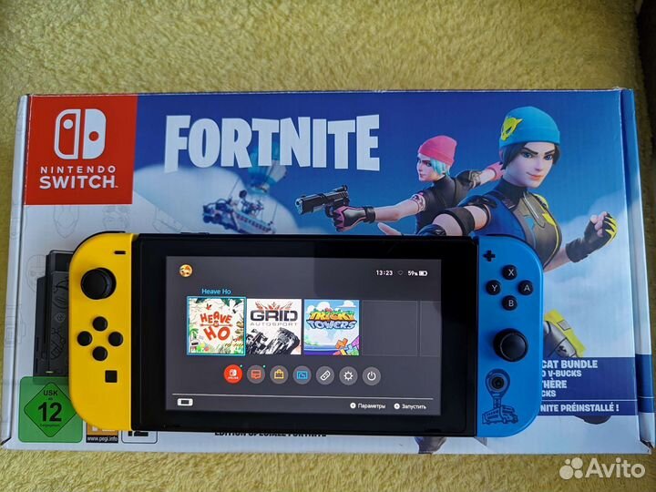 Nintendo Switch Fortnite Edition прошитая