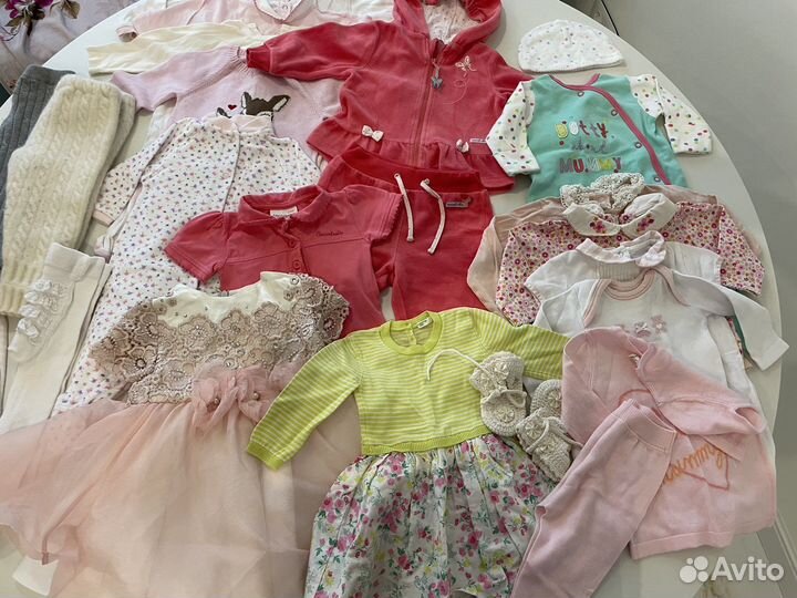 Вещи пакетом на девочку от 0 до 6 месяцев