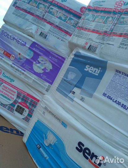 Памперсы для взрослых, пеленки-ID впитывающие