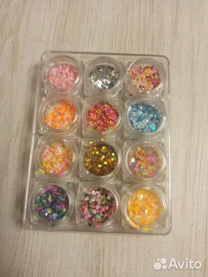 Блестки для маникюра