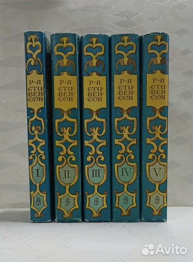 Стивенсон, собрание сочинений в 5 томах