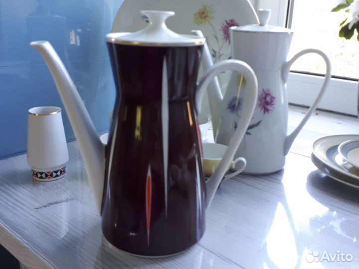 Сервиз кофейный kahla ГДР хризантемы,частями