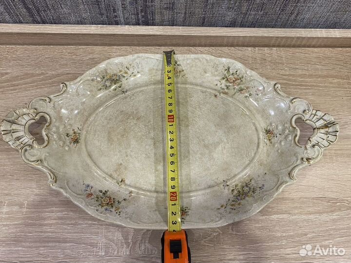 Блюдо фарфоровое Villeroy&Boch Mettlach 1874 г