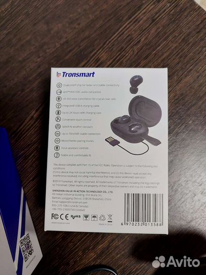 Беспроводные наушники Tronsmart Spunky Beat(новые)