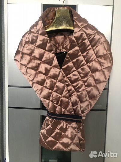 Стеганый шарф H&M цвет пыльная роза