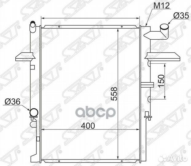 Радиатор Kia Bongo 99-05 / Mazda Bongo Brawny 9