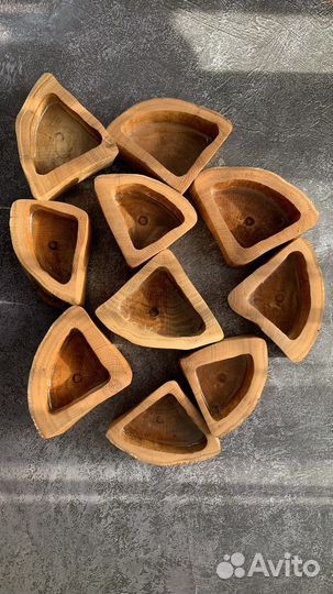 Подсвечники из дерева