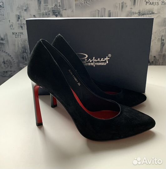 Туфли женские 35-36 размер черные Respect