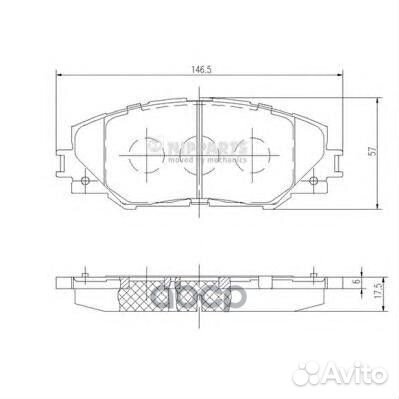 Колодки торм.пер. N3602138 Nipparts