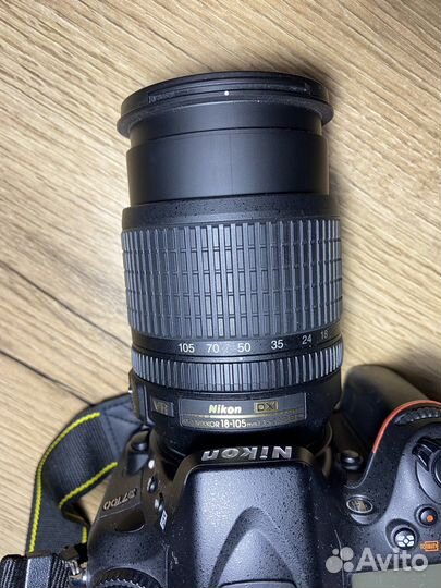 Зеркальный фотоаппарат Nikon D7100 объектив 105