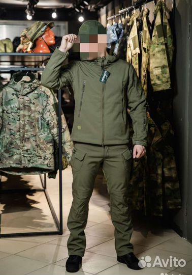 Тактический костюм на флисе цвет, Олива