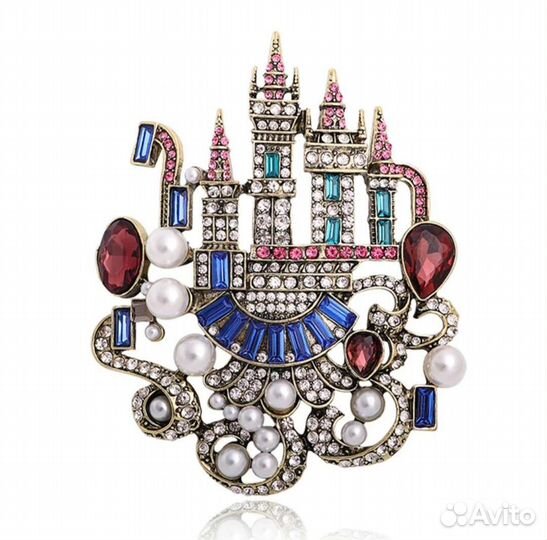 Брошь Райские птички. замок.Новые