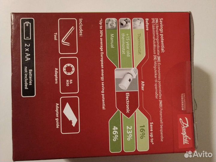 Электронный радиаторный термостат Danfoss ECO