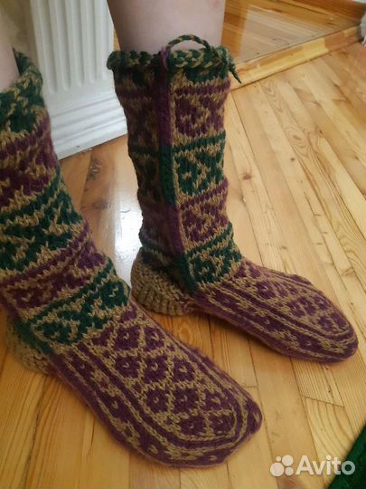 Вязаные носки