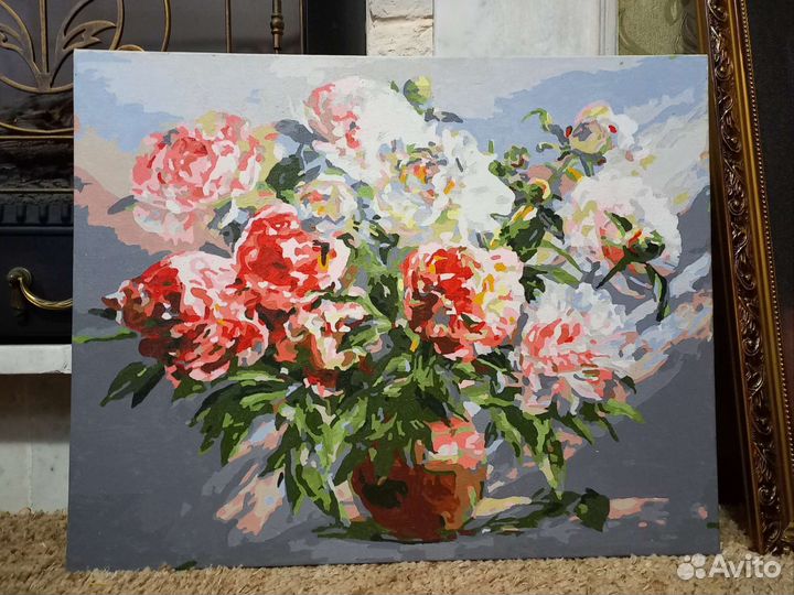 Цветы. Холст. Акрил