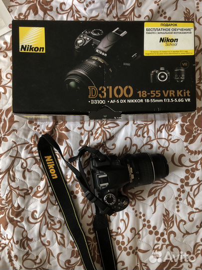 Зеркальный фотоаппарат nikon d3100