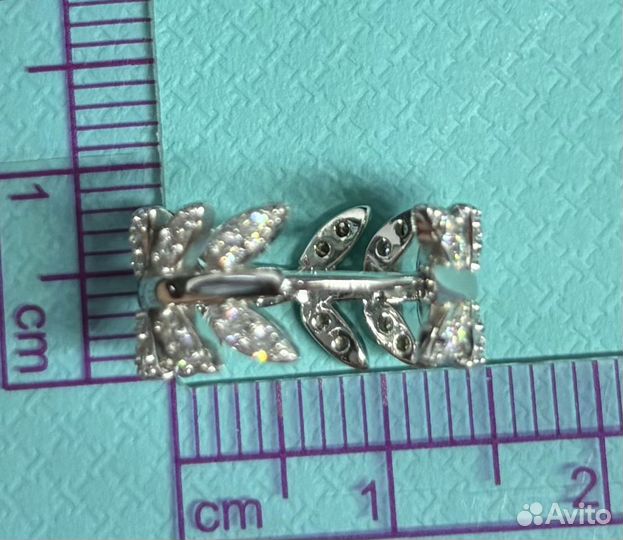 Серьги Лоза 0.8 ct бриллиант муассанит