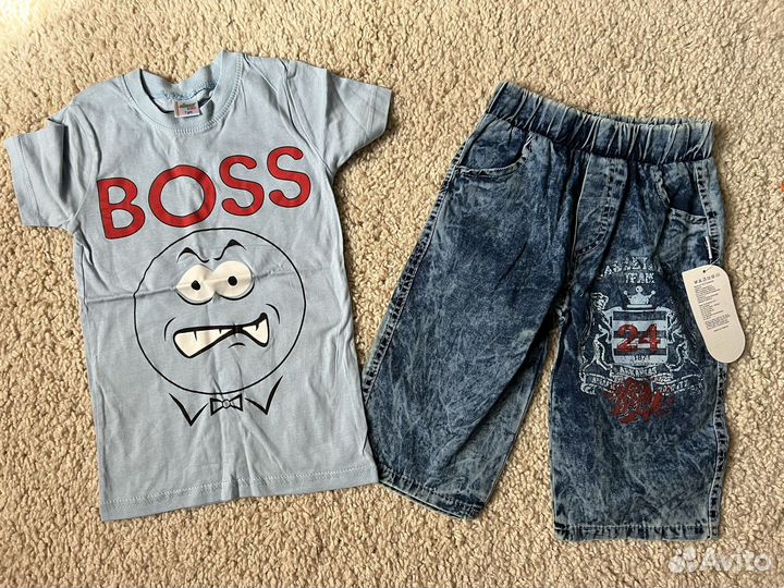 Шорты+футболка новое размер 122-128