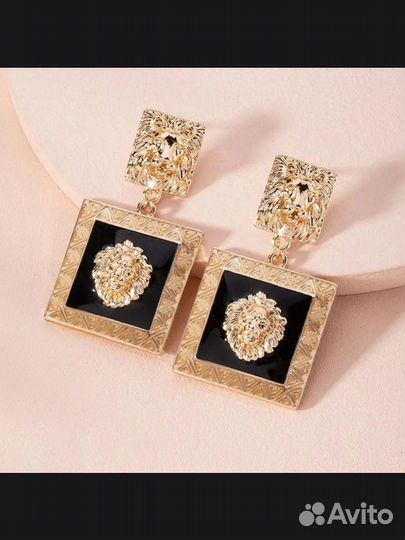 Серьги геометрические