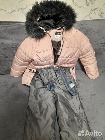 Куртка и полукомбинезон 128 зимние
