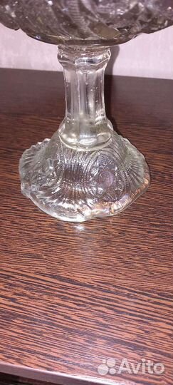 Ваза для фруктов на ножке старинная