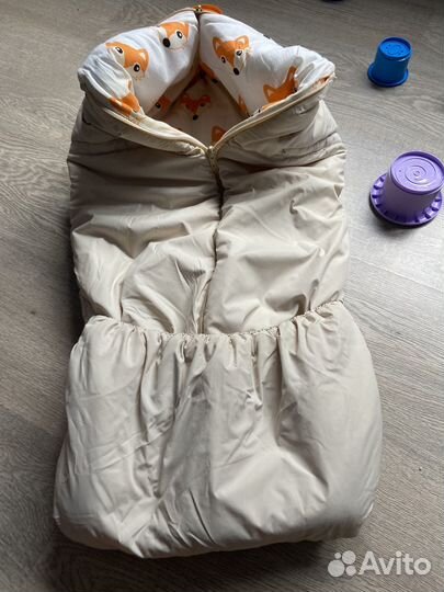 Одеяло уголок на выписку конверт демисезонный