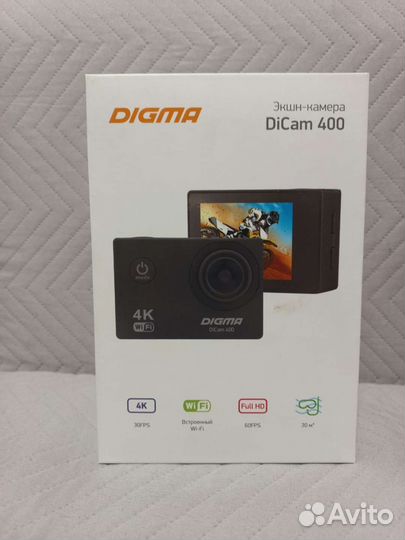 Экшн камера digma 4k