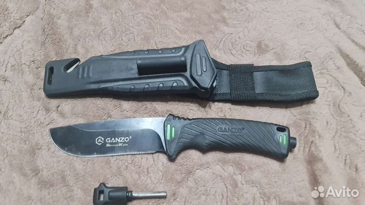 Нож для выживания Ganzo G8012-BK