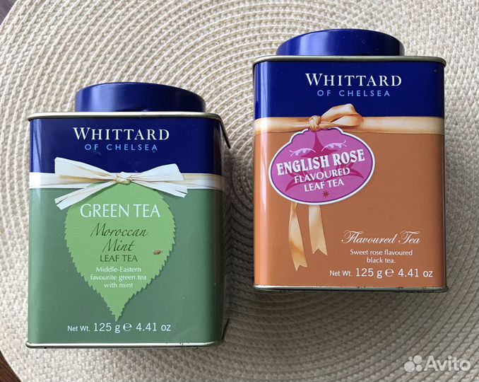 Жестяные банки из под чая Англия