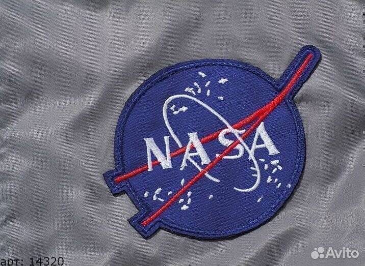 Бомбер Nasa Серый