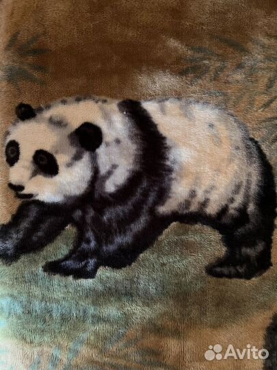 Плед ворсовый покрывало 200 230 панды