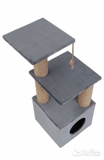 Когтеточка с домиком и лежанкой