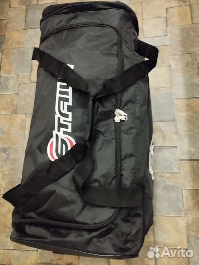 Сумка хоккейная (баул) без колёс чёрный ромб