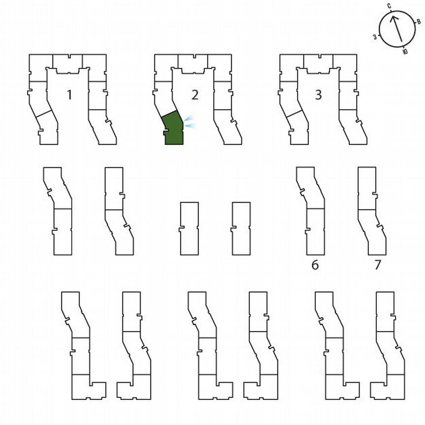 1-к. квартира, 44,6 м², 1/3 эт.