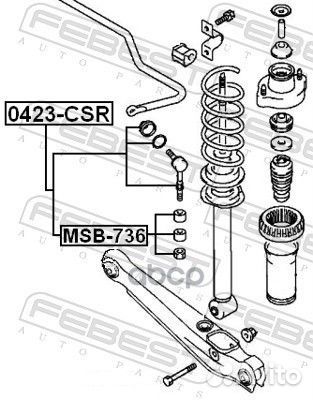 Тяга стабилизатора зад прав лев Febest