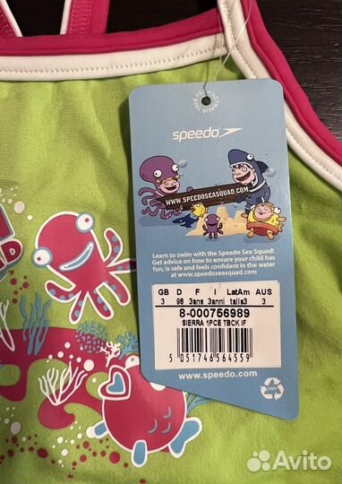 Купальник для девочки speedo новый