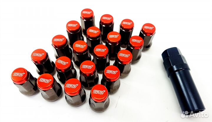 Гайки STI Racing Nuts M12x1.25 (Красный)