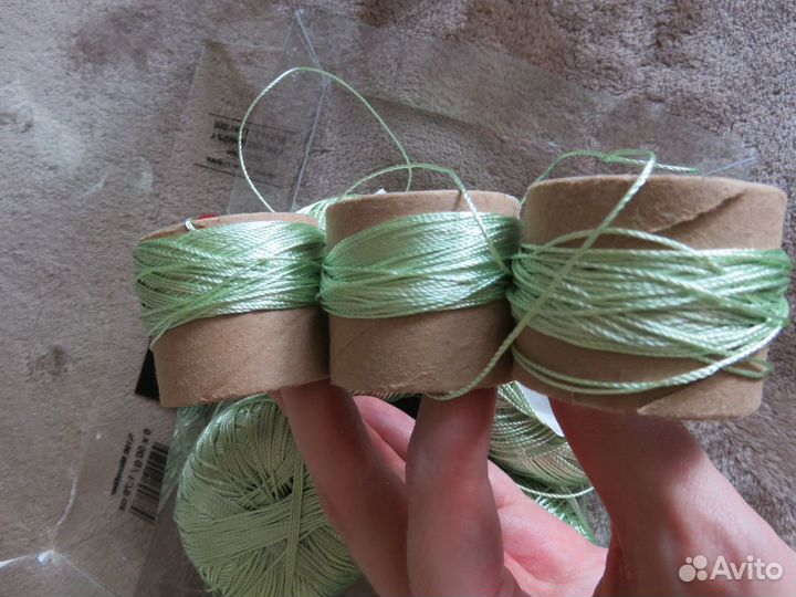 Пряжа YarnArt Tulip 4мотка №424 (зел.яблоко)