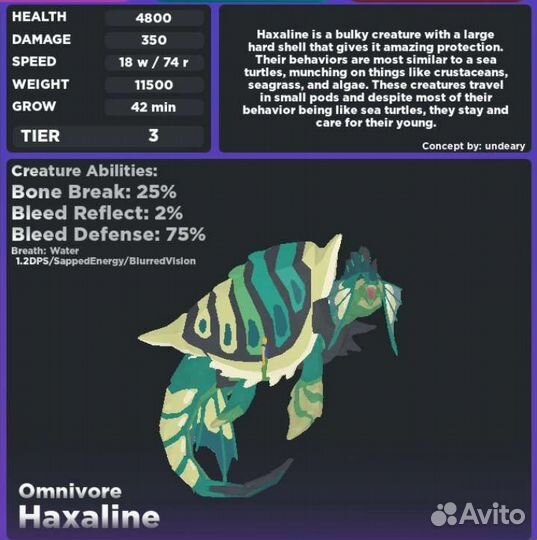 Creatures of sonaria Haxaline