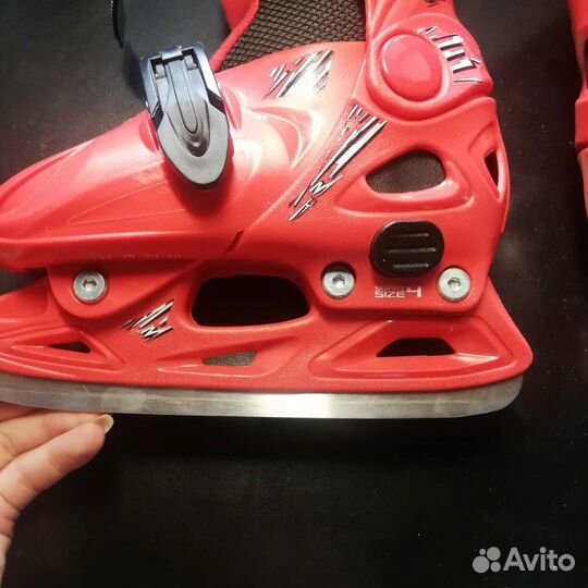 Коньки детские раздвижные, р. 27-30