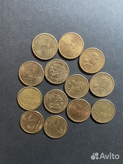 Обмен монетами США 1 доллар