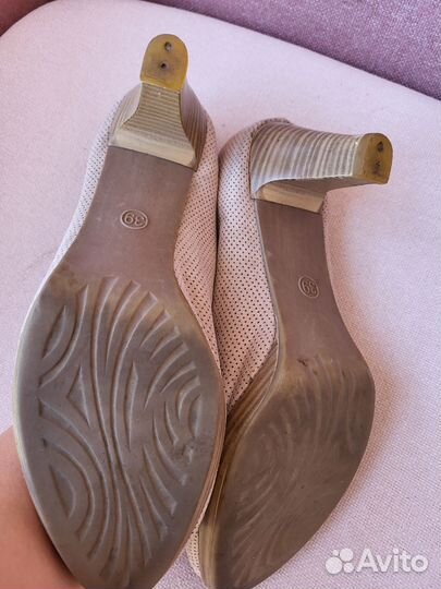 Женская Обувь пакетом кожа текстиль 39