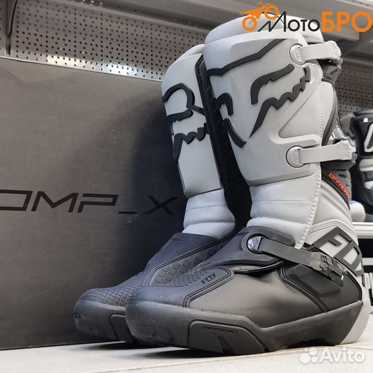 Мотоботы эндуро FOX серые