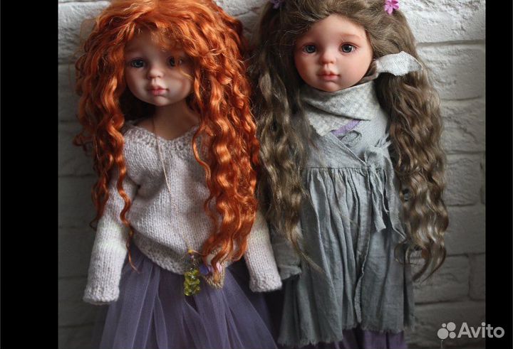 Парик для куклы Паола Рейна, Kaye Wiggs ог 21см