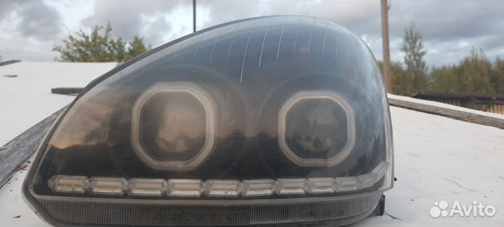 Передние фары на priora