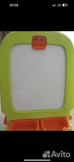 Магнитно меловая доска